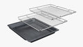 Bosch Series 8 Built-in Single Oven with Steam Function – Black | HRG7764B1B