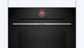 Bosch Series 8 built-in single oven with Air Fry and pyrolytic cleaning in Black