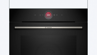 Bosch Series 8 built-in single oven with Air Fry and pyrolytic cleaning in Black