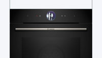 Bosch Series 8 Built-in Single Oven with Steam Function – Black | HRG7764B1B