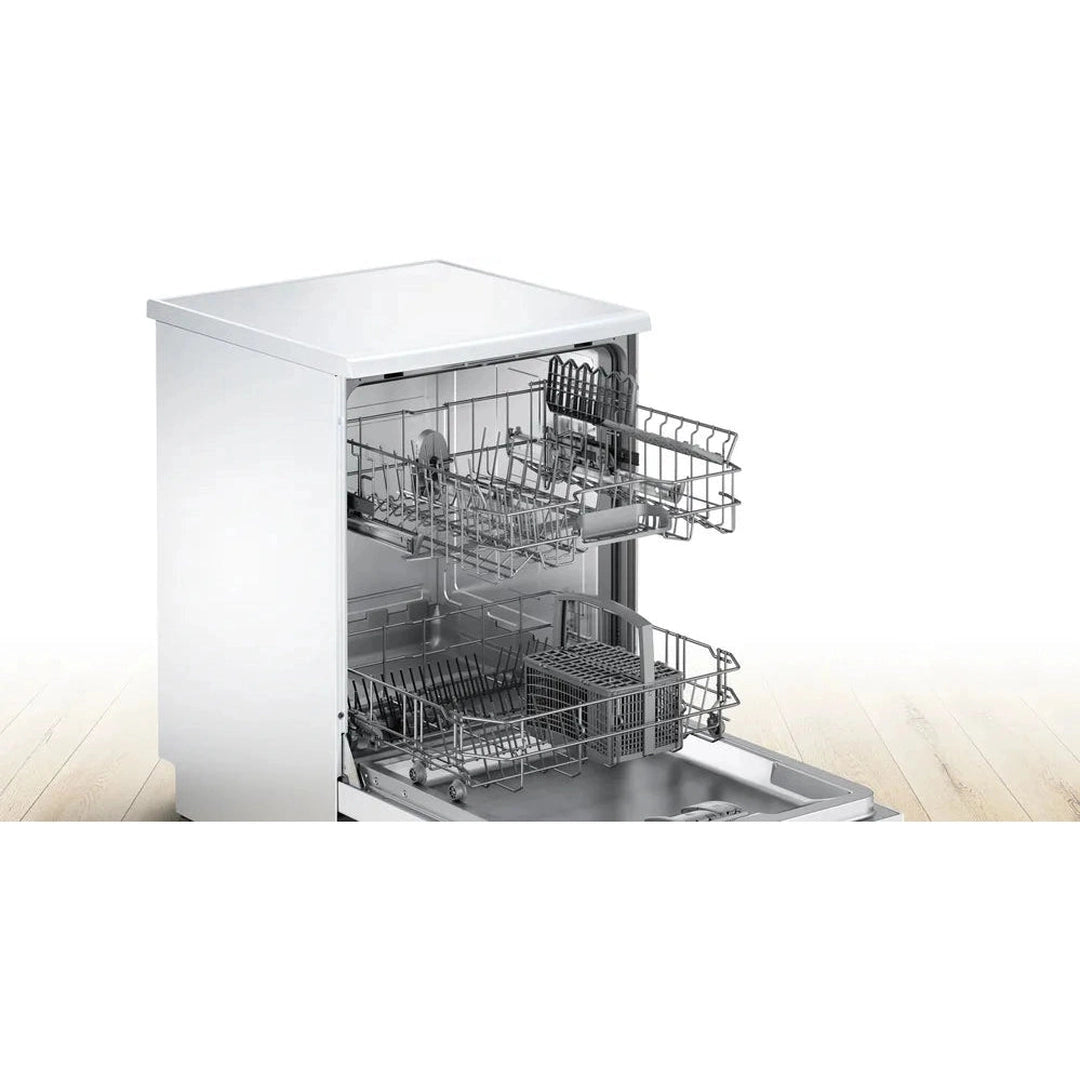Bosch Series 2 free-standing dishwasher 60 cm White | SMS26AW08G Bosch Dishwasher Euronics Ireland