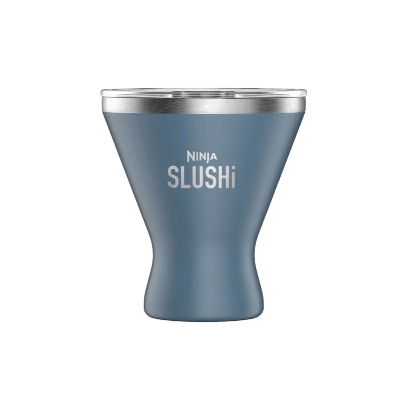 Ninja SLUSHi insulated cocktail cup with lid in Denim Blue, studio product shot