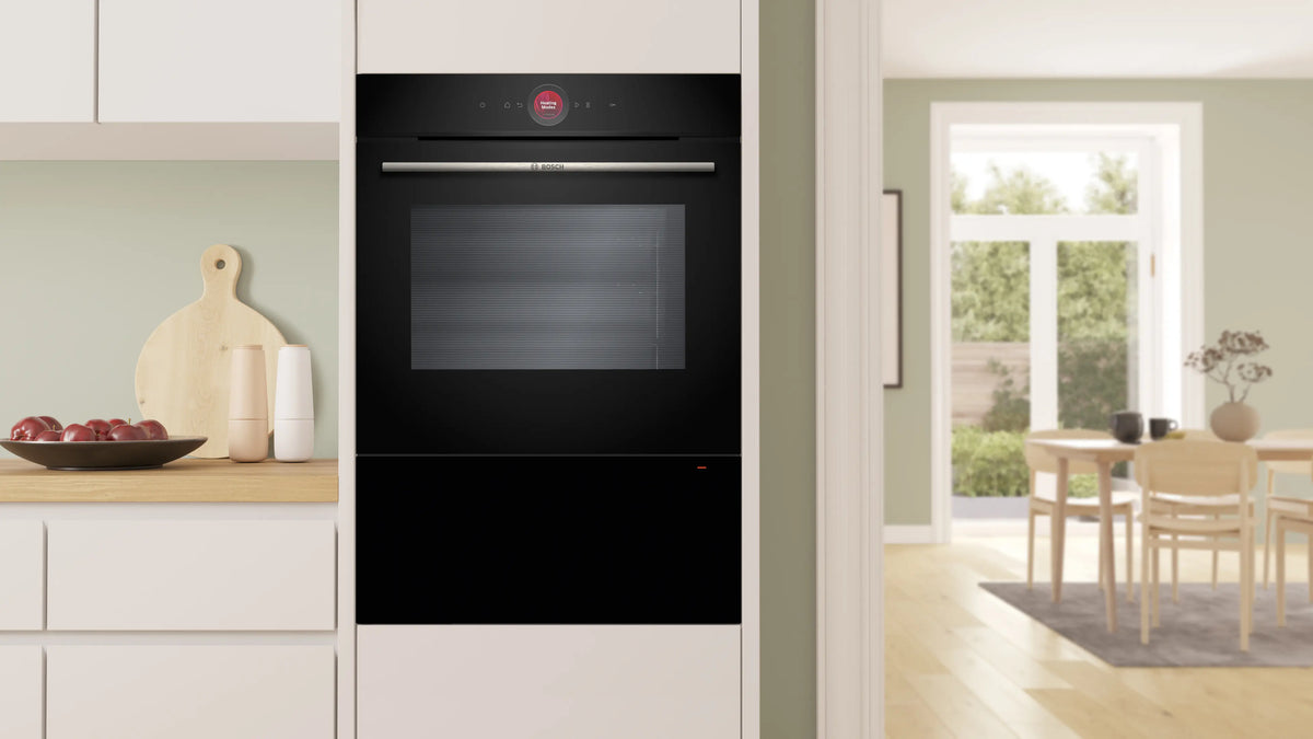 Bosch BID7101B1B Series 8 built-in 29cm warming drawer in Black