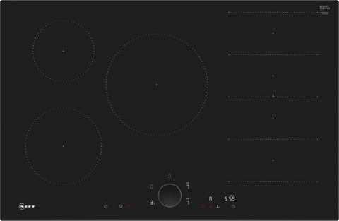 NEFF N90 80cm Flex Induction Hob - Black | T68FUV4L0