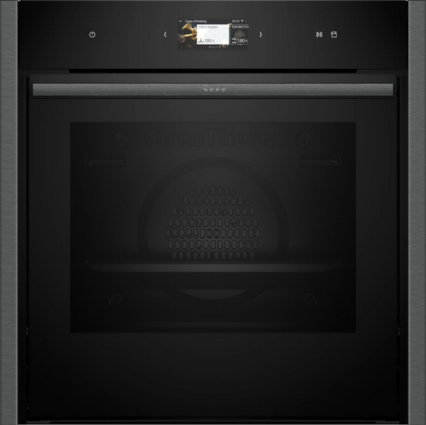 NEFF B64FS31G0B N90 Slide&Hide single oven with steam function in Graphite-Grey