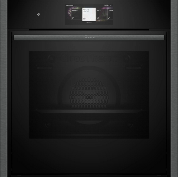 NEFF B64CT73G0B N90 Slide&Hide pyrolytic single oven in Graphite-Grey