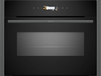 NEFF N70 C24MR21G0B built-in compact oven with microwave in Graphite-Grey