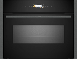 NEFF N70 Built-in Compact Oven with Microwave - Graphite-Grey | C24MR21G0B