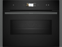 NEFF N90 C24MS31G0B built-in compact oven with microwave in Graphite-Grey