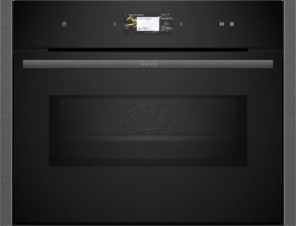 NEFF N90 Built-in Compact Oven with Microwave - Graphite-Grey | C24MS71G0B