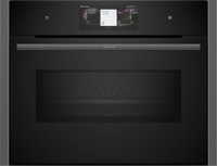 NEFF N90 C24MT73G0B built-in compact oven with microwave in Graphite-Grey