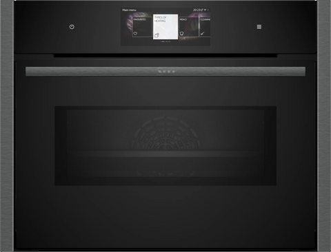 NEFF N90 Built-in Compact Oven with Microwave - Graphite-Grey | C24MT73G0B