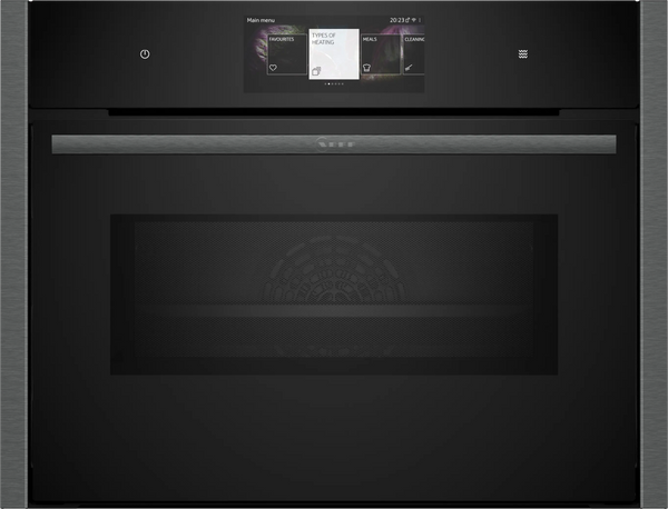 NEFF N90 C24MT73G0B built-in compact oven with microwave in Graphite-Grey