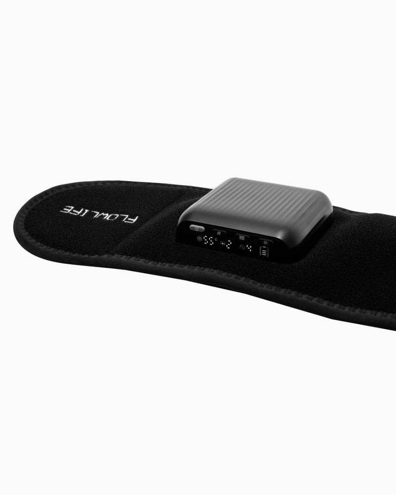 Flowlife Flowtherma Belt Heat, Vibration & Red Light Back Belt - Black - control unit