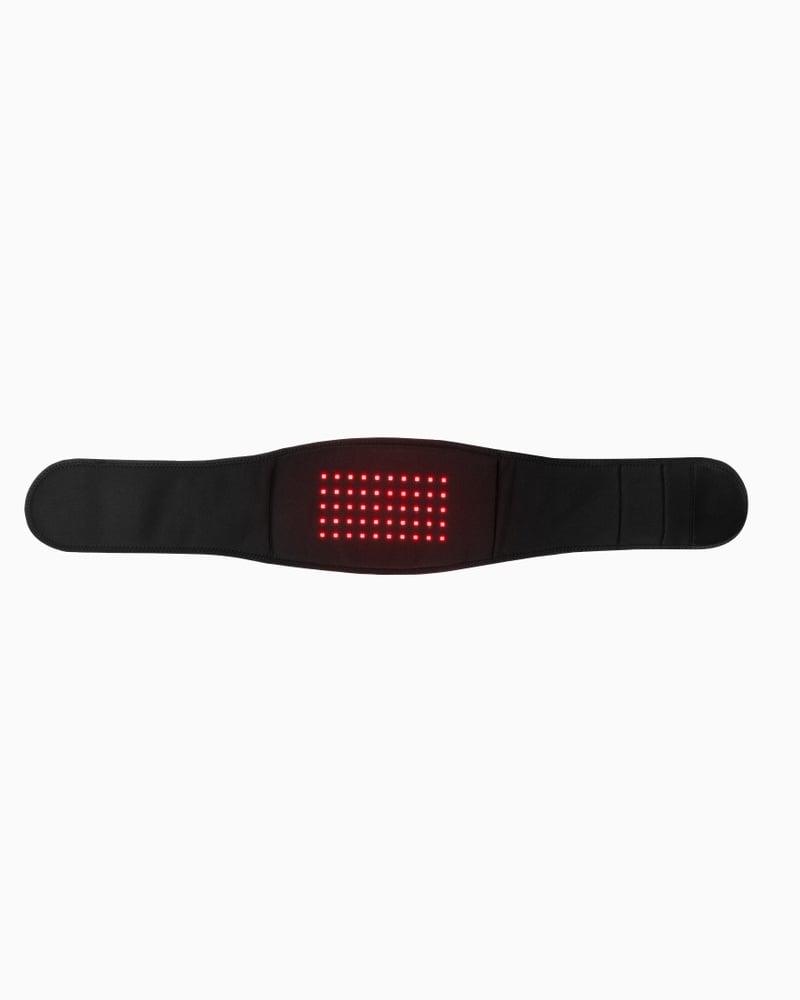 Flowlife Flowtherma Belt Heat, Vibration & Red Light Back Belt - Black - inner light panel