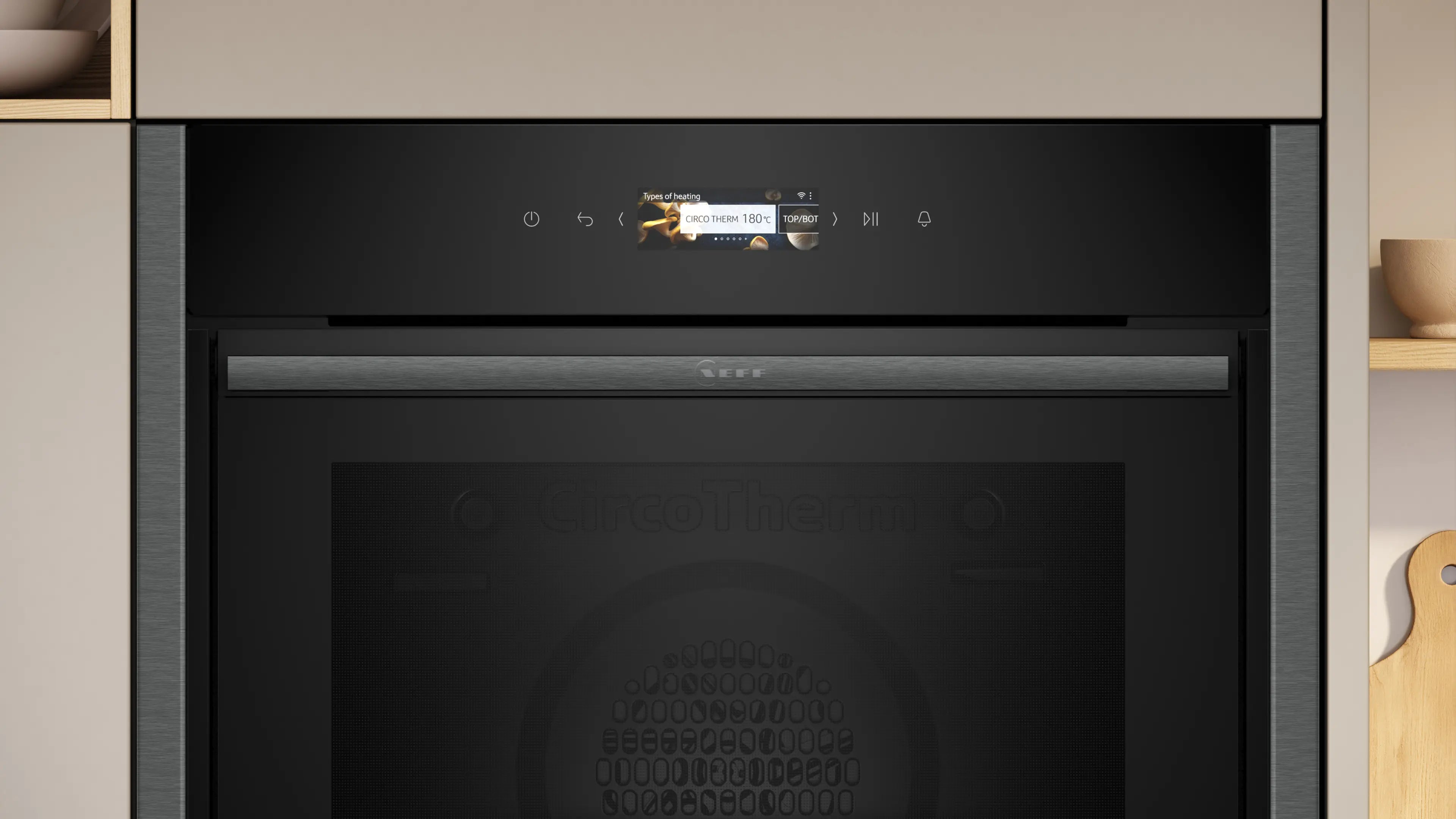 NEFF N70 Slide&Hide smart built-in single oven B54CR31G0B in Graphite-Grey