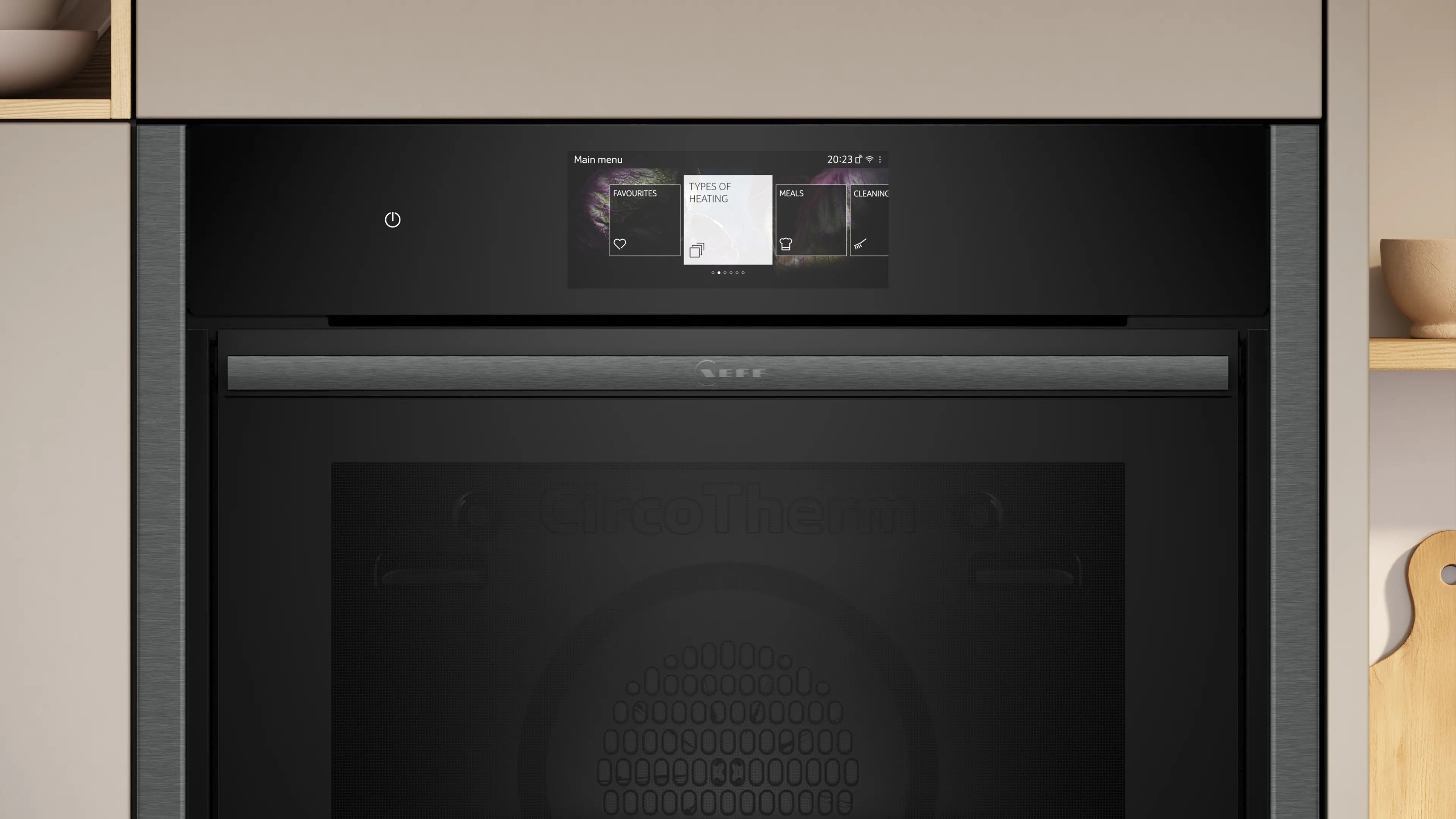 NEFF B64CT73G0B N90 Slide&Hide pyrolytic single oven in Graphite-Grey