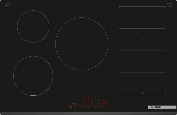 Bosch Series 6 PXV831HC1E 80cm FlexInduction hob in Black