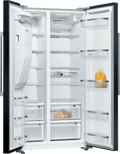 Bosch Series 6 KAD93ABEP American Side by Side Fridge Freezer in Black