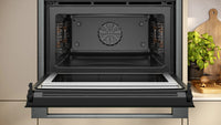 NEFF N90 C24MS31G0B built-in compact oven with microwave in Graphite-Grey