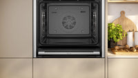NEFF N70 Slide&Hide smart built-in single oven B54CR31N0B in Stainless Steel