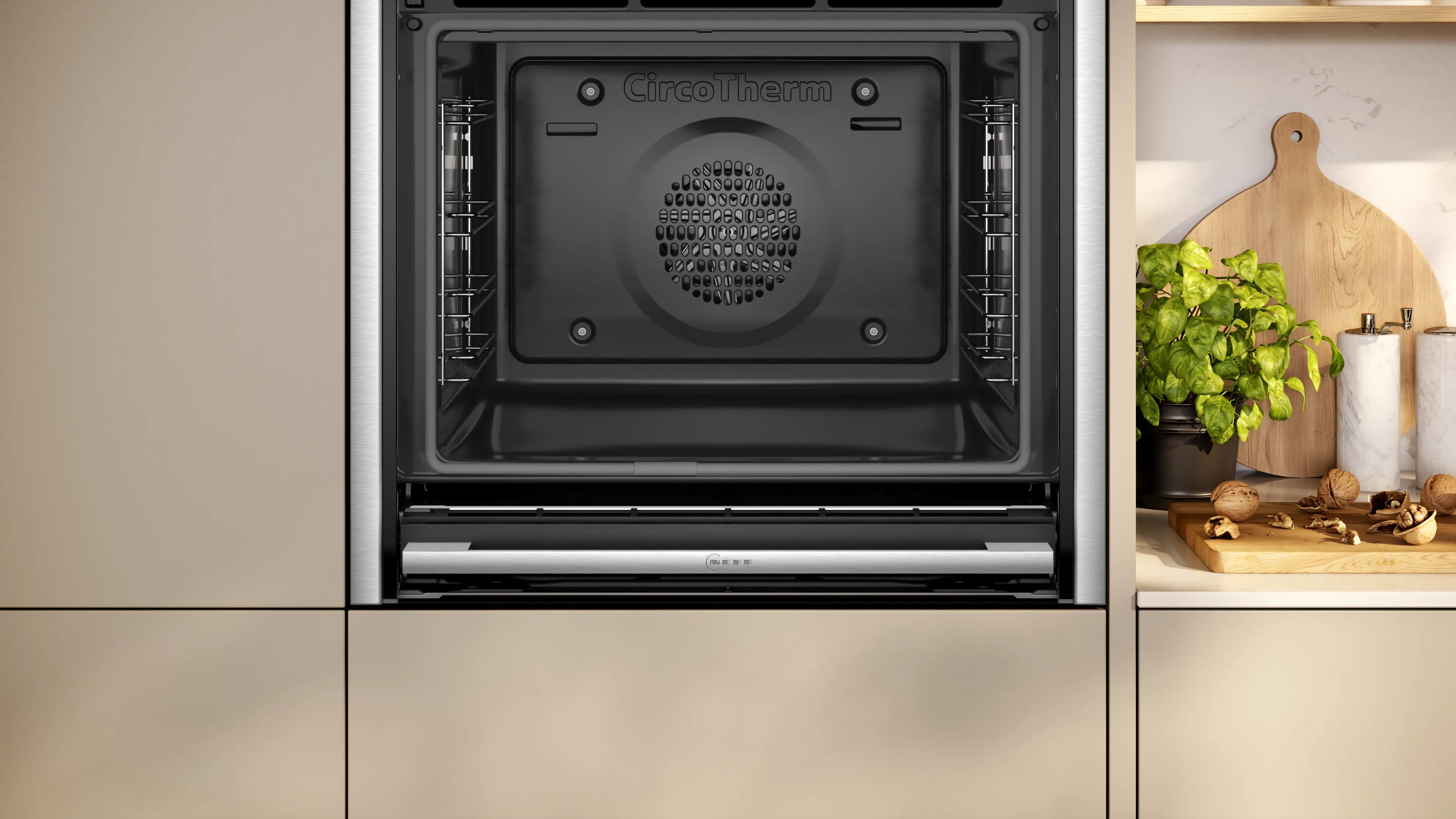 NEFF B54CR71N0B N70 Slide&Hide pyrolytic single oven in Stainless Steel