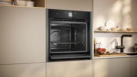 NEFF B64CT73G0B N90 Slide&Hide pyrolytic single oven in Graphite-Grey