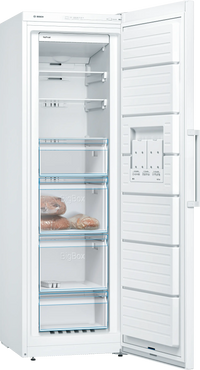 Bosch GSN36VWEPG Series 4 freestanding frost free upright freezer in White