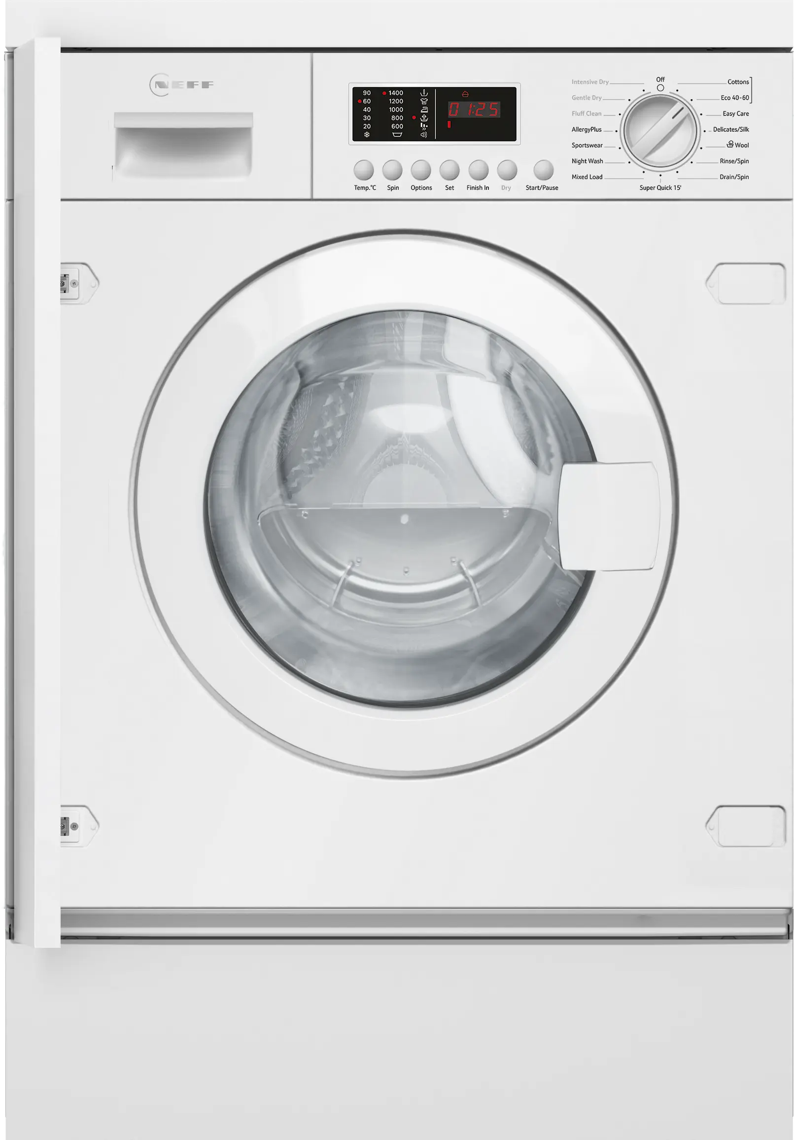 NEFF V6540X3GB built-in washer dryer in White