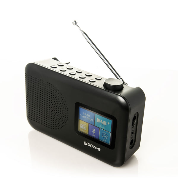 Groov-e Berlin DAB+ and FM Bluetooth Radio Black - official product image