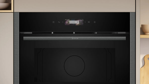NEFF N70 C24GR3XG1B built-in microwave oven with grill in Graphite-Grey