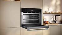 NEFF N70 C24GR3XG1B built-in microwave oven with grill in Graphite-Grey