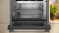 NEFF N70 C24GR3XG1B built-in microwave oven with grill in Graphite-Grey