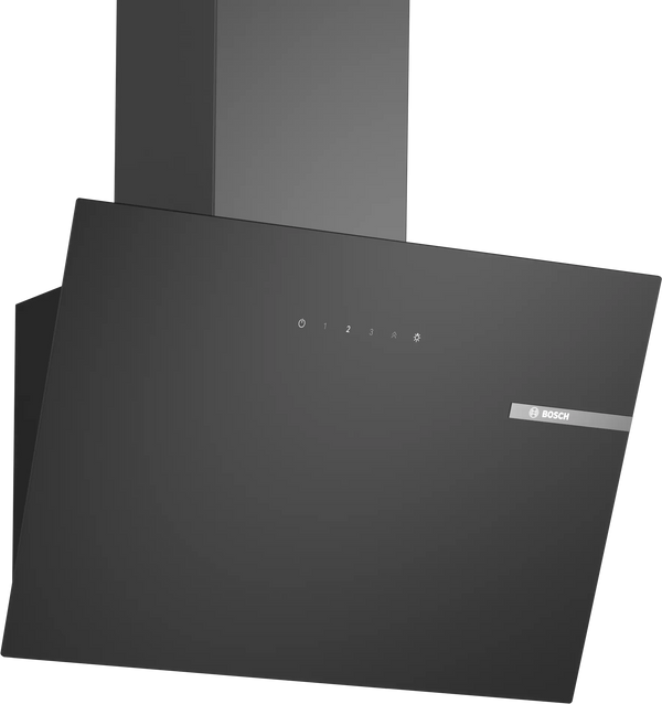 Bosch Series 2 60cm inclined glass cooker hood in Black