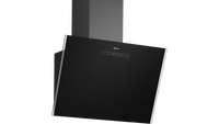 NEFF N 30 D63IDK1S0B 60cm angled glass chimney cooker hood in Black