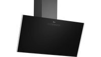NEFF N 30 D83IDK1S0B 80cm angled glass chimney cooker hood in Black