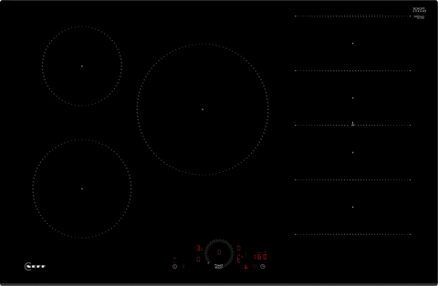 NEFF N70 80cm Flex Induction Hob - Black | T68FHV4L0