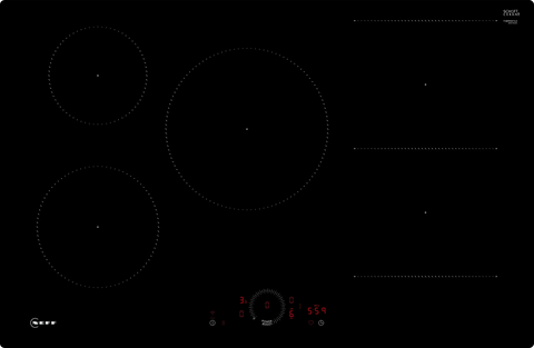 NEFF N70 80cm Flush Induction Hob - Black | T58PHW1L0