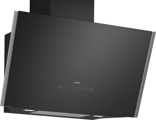 NEFF N90 D98IPT2S0B 90cm angled wall-mounted cooker hood in Black