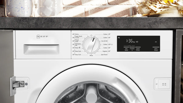 NEFF W543BX2GB built-in washing machine in White
