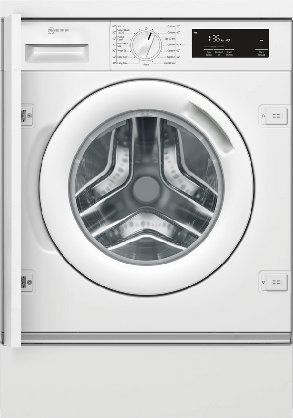 NEFF W543BX2GB built-in washing machine in White
