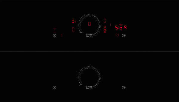 NEFF N 70 T58PHW1L0 80cm flush-mount Combi Induction hob in Black