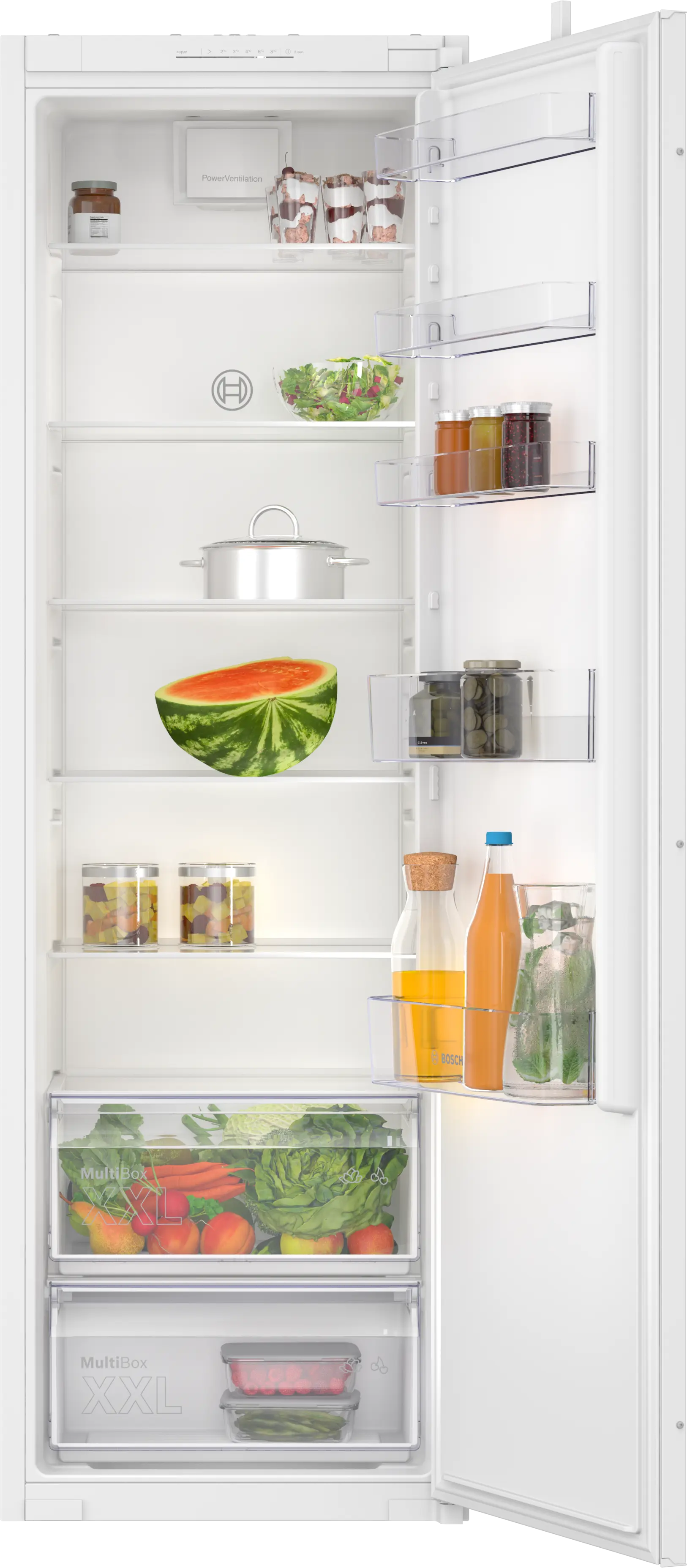 Bosch KIR81NSE0G Series 2 built-in tall larder fridge