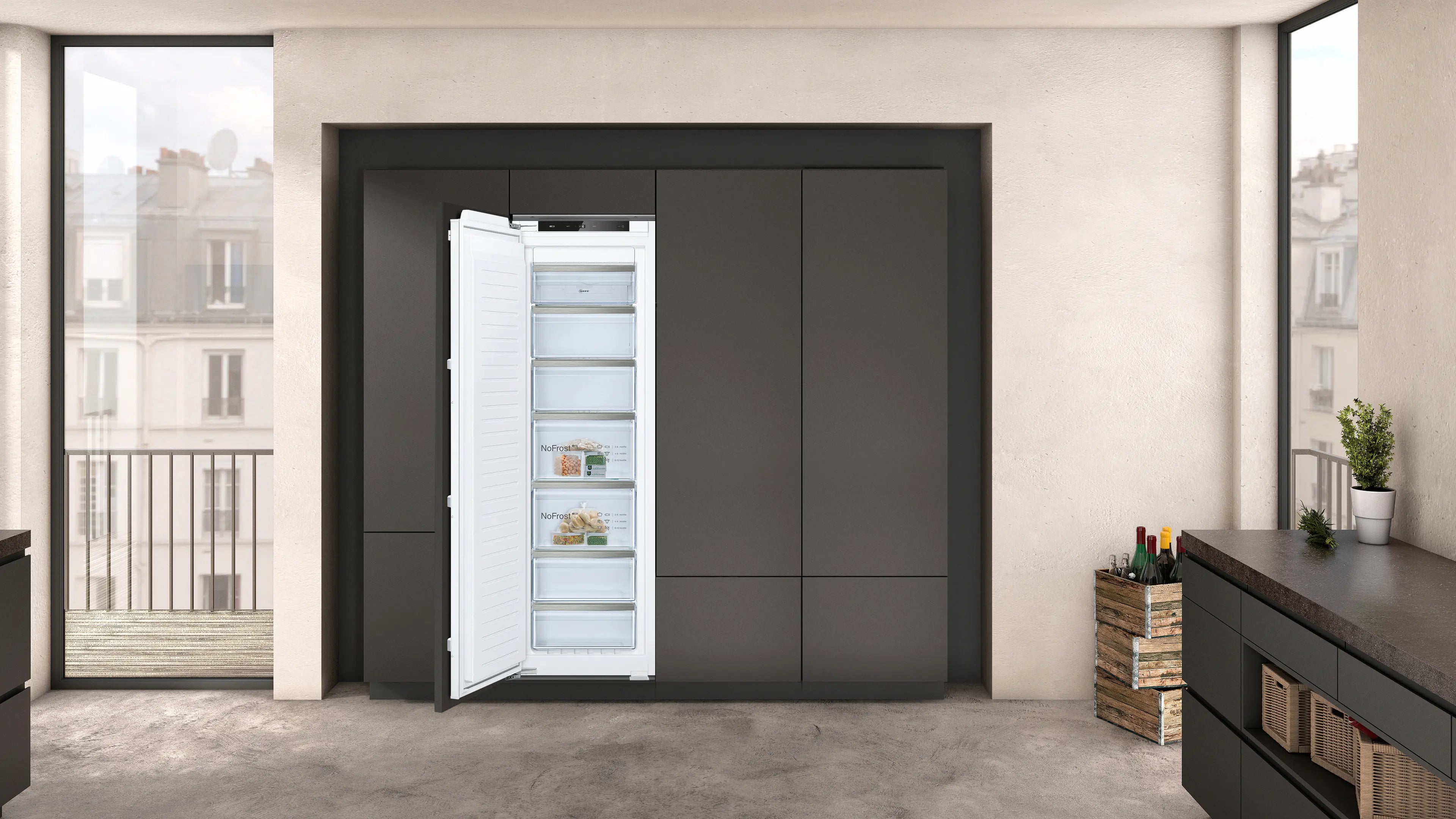 NEFF N50 GI7812EE0G built-in NoFrost freezer in White