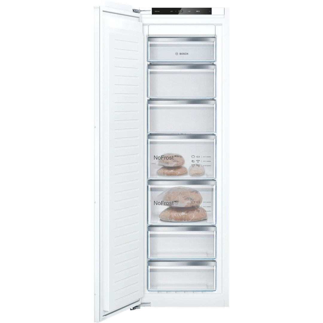 Bosch Series 4 built-in freezer 177.2 x 55.8 cm flat hinge | GIN81VEE0G Bosch Integrated Fridge Euronics Ireland