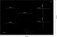NEFF N 70 T68FHV4L0 80cm Flex Induction Hob in Black