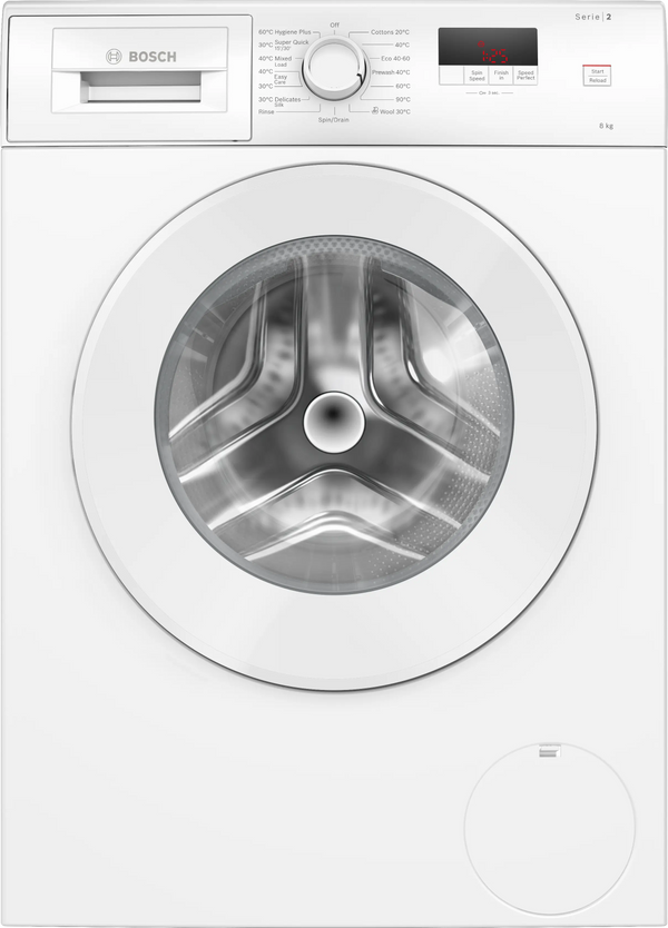 Bosch WGE03408GB Series 2 freestanding 8kg washing machine in White