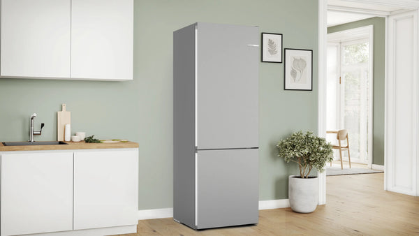 Bosch KGN492LDFG Series 4 freestanding fridge freezer in Stainless Steel Look