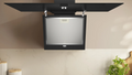 NEFF N 30 D83IDK1S0B 80cm angled glass chimney cooker hood in Black