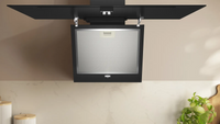 NEFF N 30 D83IDK1S0B 80cm angled glass chimney cooker hood in Black